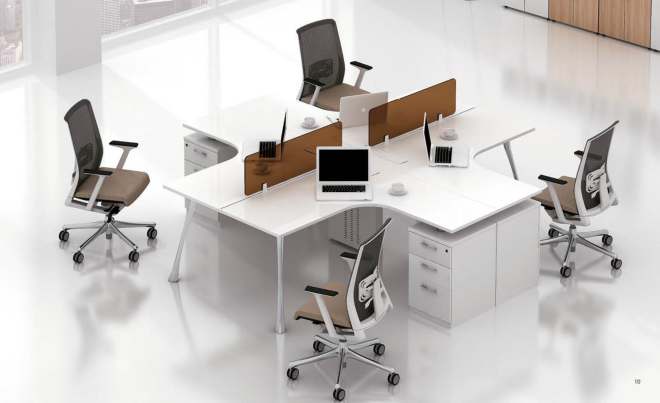 Modular Workstations office furniture in Noida - EMS-MOD004